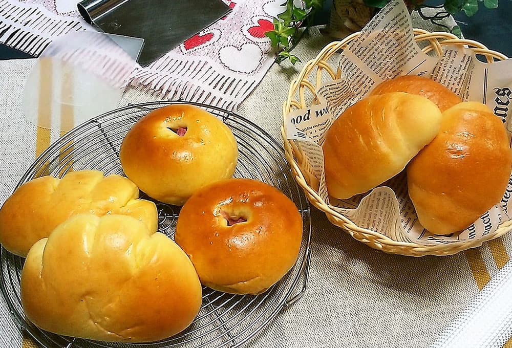 ~シンプルな生地で作る3種のパン~