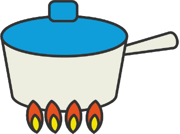 赤いランプの点滅と液晶のアルファベットの文字が消えたらガスが使用できるようになります。